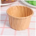 thumbnail image 3 of COOPHYA 100pcs Simple and Solid Color Muffin Cup Brown Disposable Baking Cup for Home Bakers, 3 of 8