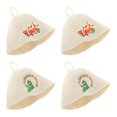 thumbnail image 1 of 4 piezas de sombreros de sauna rusos para mujer, protección contra el calor para baño de spa y ducha. Estilo B, 1 of 9