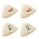 thumbnail image 1 of 4 sombreros ligeros Banya Banya para mujer, sombreros de sauna SPA con bordado Estilo B, 1 of 9