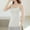 White, variant on Ovbmpzd Womens Camisole Tank Tops Beige Spaghetti Straps Fitted Long Camisole Summer Plain Sleeveless Spring Shirt Womens Tops Trendy L