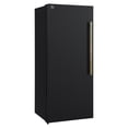 thumbnail image 5 of Forno Maderno 28-Inch Convertible Upright Freezer/Refrigerator in Black with Antique Brass Handle, 13.6 cu.ft., Left Swing, 5 of 12