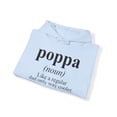 thumbnail image 4 of Poppa Dad Fathers Day Definition Hoodie, Gifts, Hooded Sweatshirt, 4 of 4