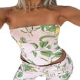 thumbnail image 4 of Hauts Tube Imprimés Mode pour Femmes Débardeurs Sans Bretelles Col Bateau Mode Urbaine, 4 of 8