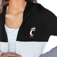 thumbnail image 3 of Women's Gameday Couture  Black Cincinnati Bearcats Colorblock Hooded Cardigan, 3 of 3