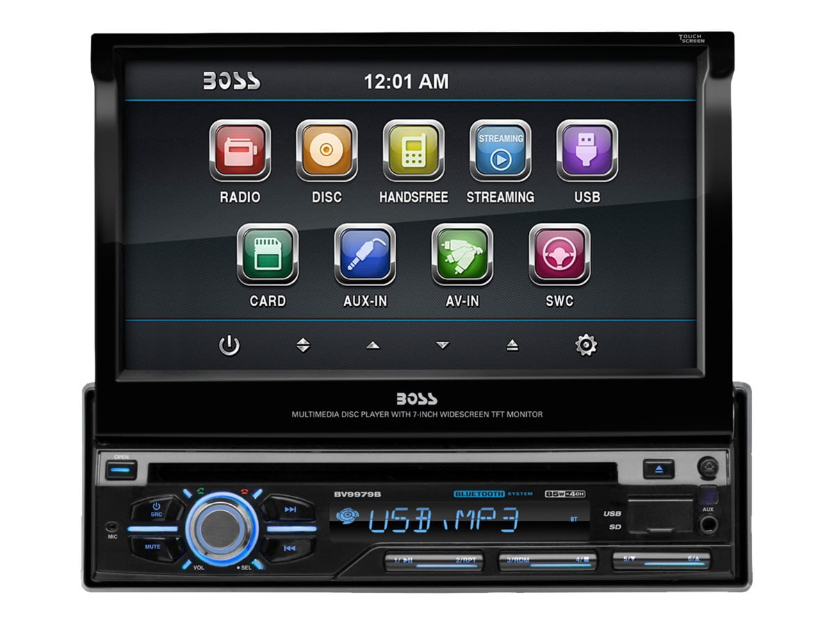 Boss Audio BV9979B SingleDIN DVD/CD Receiver with 7" Digital TFT