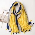 thumbnail image 3 of Guardoinrt Winter Female Scarf Made With Polyester For Warmth And Style Skin Friendly Summer Women Scarf Shawls yellow, 3 of 6