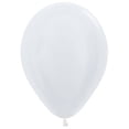 thumbnail image 1 of Satin White Party Supplies - 50ct Durable, Biodegradable Round Balloons, Perfect for Birthday Celebrations - Vibrant Colors & Eco-Friendly Fun for All Ages!, 1 of 1
