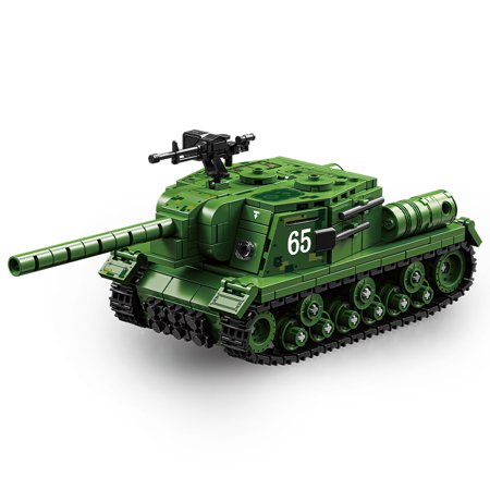 World War 2 Army Military Soldiers SWAT Leopard 2A7 Main Battle Tank Assemble Building Blocks Bricks Children's Toys Gift