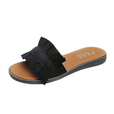 

knqrhpse slippers for women Ladies Flats Sandals Sandals For Outside Summer Shoes Roman Sandals womens slippers house slippers for women
