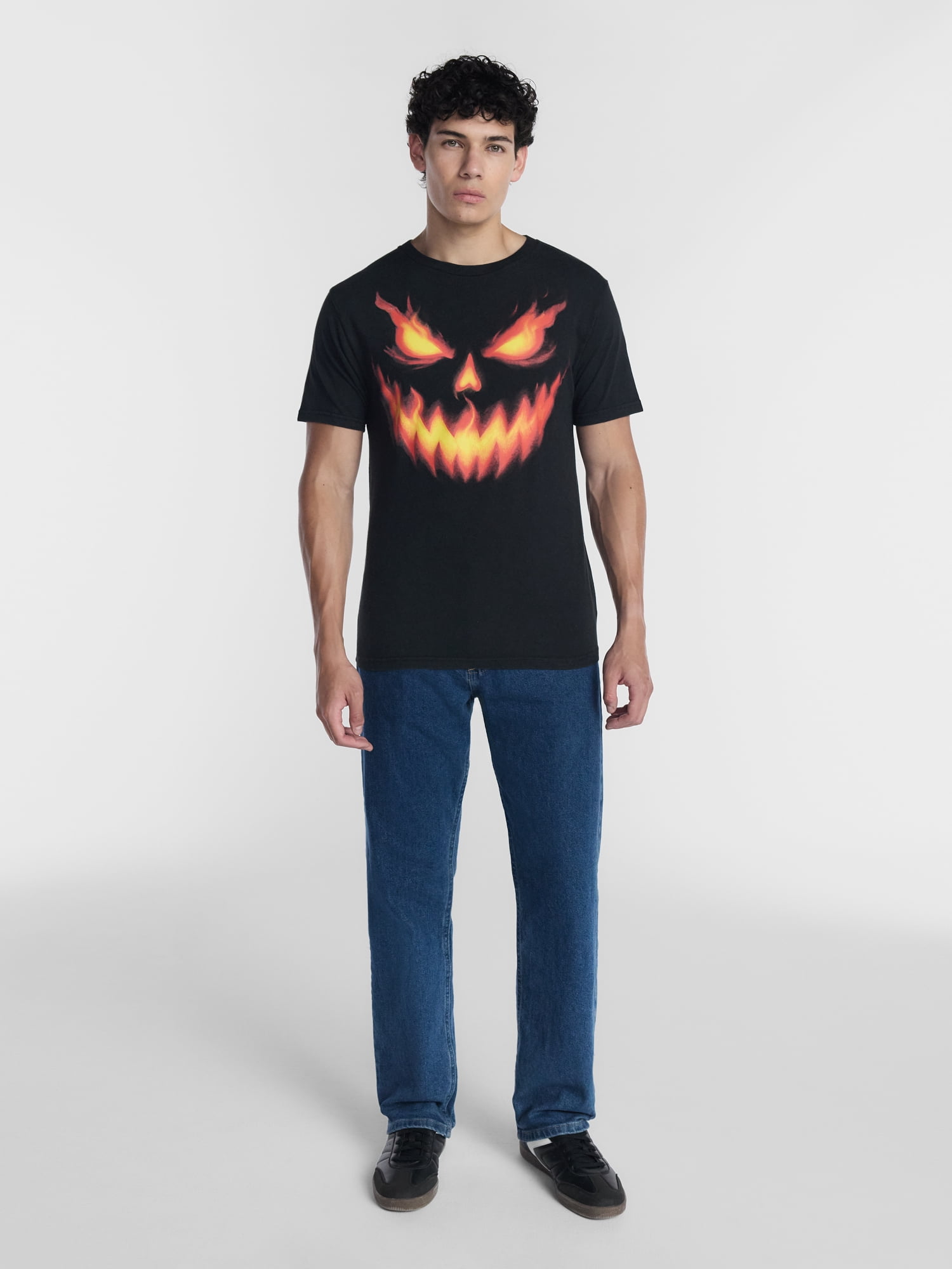 Halloween Men's Evil Jack Graphic Tee from Way to Celebrate, Sizes XS-4XLT
