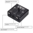 thumbnail image 4 of Selector Manual de Fuente de Audio Balanceada XLR Pasiva de 2 Entradas y 1 Salida o 1 Entrada y 2 Salidas para Micrófono y Mezclador de Tarjeta de Sonido., 4 of 5