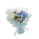 thumbnail image 5 of Ramo de flores de ganchillo, flores artificiales, decoración del hogar, hecho a mano, tejido Azul, 5 of 9