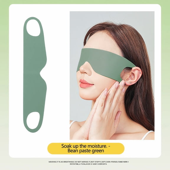 Momihoom Zero Pressure Sleep Mask - Lightweight Breathable Blockout Eye Mask for Sleeping with Ear Hanging Elastic Strap for All Sleep Positions Soft and Comfortable Black Eye Blinder Travel