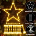 thumbnail image 2 of AMERTEER Outdoor Christmas Decorations 344 LED Star Lights Easy Installation & Waterproof Christmas Lights 8 Modes Christmas Tree Lights for Xmas Tree Home Wedding Thanksgiving Party Holi, 2 of 14