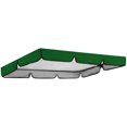 thumbnail image 1 of Toldo para silla con asiento oscilante para exteriores, parasol, techo, resistente al viento, juego de toldo de repuesto para hamaca antijardín, verde, 142x120x18cm/56x47x7'', 1 of 5