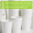 thumbnail image 4 of Vasos de papel MayTree compostables y biodegradables, paquete de 300 ml, 4 of 9