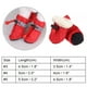 thumbnail image 5 of 4 unids/set antideslizante zapatos para perros botas calcetines para perros suave algodón acolchado rojo #4, 5 of 7