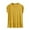 Yellow, variant on ameIAEA Summer Tops for Women Short Sleeve Crewneck Pajama Tops Solid Color Casual Shirt