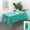 Teal, variant on 1Pc Disposable Tablecloth, Rectangular Peva Table Cover Thickened In Macaron Purple, For Parties, Picnics, Weddings, Indoor Outdoor Events