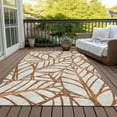 thumbnail image 6 of Addison Rugs Chantille Indoor/Outdoor Transitional Floral Paprika Washable Rectangle Rug, 9' x 12', 6 of 6
