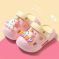 thumbnail image 2 of KPOPLK Toddler Clogs Boys Girls Slides Sandals Little Kids Summer Water Shoes Slippers for Beach Pool Garden Size 6,Pink, 2 of 6