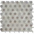 thumbnail image 2 of Apollo Tile 10 pack 11.7-in x 11.9-in White Hexagon Glossy Glass Mosaic Floor and Wall Tile (9.67 Sq ft/case), 2 of 2