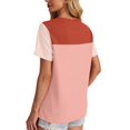 thumbnail image 2 of Tops WIHOLL de punto para el día de San Valentín, manga corta, para mujer, color coral, 2 of 4