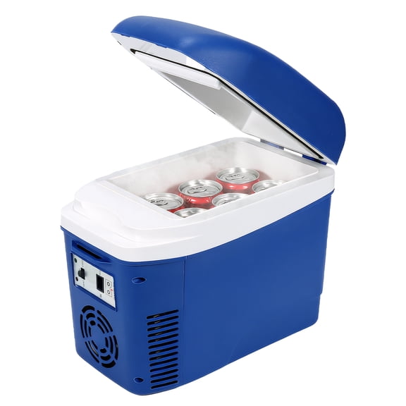 iceBlue 7L Outdoor Compact refrigerator, Top-opening design with Shoulder Strap, 120V/12V Car & Home Use