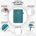 thumbnail image 4 of Clever Fox End of Life Planner, When I Die Organizer 5.8”x8.3” Dark Teal, 4 of 7