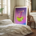 thumbnail image 2 of Space Cowboy - Collage Surrealism Cowboy Pop Art Psychedelic Modern Art Floral Whimsical Oak Framed Wall Art Print 18 x 24 inches, 2 of 12