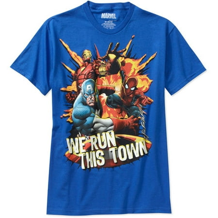 Marvel - Run This Town Men's Graphic Tee