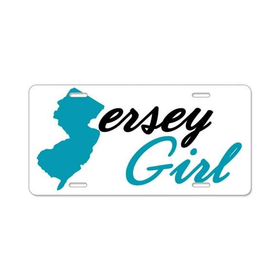 CafePress - Jersey Girl - Aluminum License Plate, Front License Plate, Vanity Tag