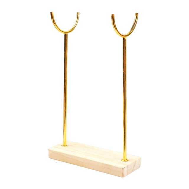Soporte para pulseras, organizador de joyas de metal, estable y que ahorra espacio. Capa única de 20 cm