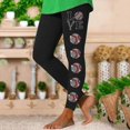 thumbnail image 1 of MKLEKYY Leggings de compresión para mujer Leggings para mujer Leggings de entrenamiento St. Paul's Day Pantalones con estampado de bloques de color Leggings suaves y elásticos, 1 of 4