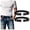 Black+Black, variant on No Buckle Belts for Men Women,Nylon Elastic Belts Invisible Buckleless Belt 2 pack