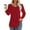 Red, variant on WXLWZYWL Long Sleeve Shirts for Women Fall Tops Dressy Casual Blouses Pleated Scooped Neck Tunic Tops for Leggings