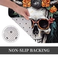 thumbnail image 6 of Sikiie Flower Horn Skull A Print Flannel Anti-slip Floor Mat 16x24in, Thickened Dustproof Entrance Door Mat Floor Mat for Kitchen, Bathroom, Laundry Room, 6 of 7