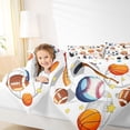 thumbnail image 4 of Homewish Est Sleep Sports Queen Comforter Set, Kawaii Rugby Football Bedding Sets, 3pcs, 4 of 8