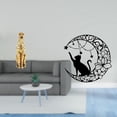 thumbnail image 2 of Escultura De Gato Guepardo Dorado, Centro De Mesa, Arte De Pared De Metal, Decoración De Luna De Gato Negro, Adorno Animal Para Oficina, Hogar, Regalos Para Amantes De Los Gatos, 2 of 8