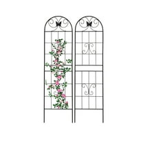 71" H - 2 pcs Heavy-duty Garden Trellis  Metal Rustproof Climbing Plant Supports Easy Assembly