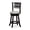 Espresso, variant on 24" or 30" Swivel Dining Stool | Comfortable in Dining Spaces | Solid Frame with Industrial Mechanism | Metal Plates on Footrest