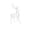 Clear-1, variant on 1PC Plastic Christmas Reindeer Ornaments Clear Deer Figurines Table Top Decorations Transparent Reindeer Xmas Tree Topper, Deer Sculpture for Holiday Party,3.1x2x5.9 Inch