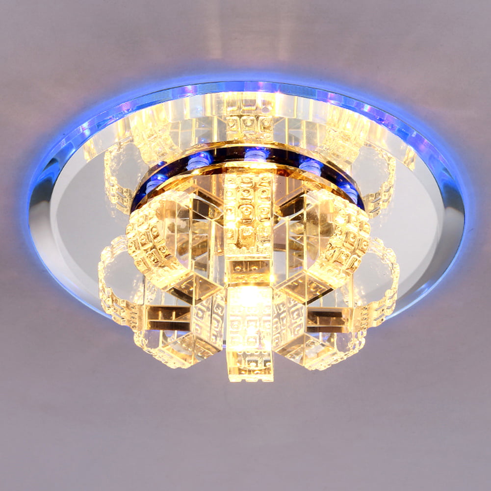 Details about   Modern Crystal LED Ceiling-Light Fixture Aisle Hallway Pendant Lamp Chandelier
