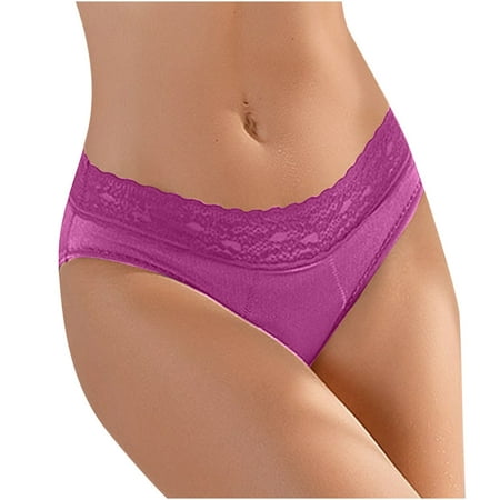 

XIAOFFENN Underwear Women Breathable Underwear For Women Women s Large Underwear Medium High Waist Middle-Aged Underwear Clearance