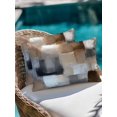 thumbnail image 4 of Waterproof Outdoor Throw Pillows with Inserts 12"x20" Set of 2, Abstract Gray Brown Soft Decorative Pillowcases for Couch Bedroom, Oil Painting Color Blocks Pillow Covers for Sofa Living Room, 4 of 8