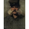 thumbnail image 2 of Sargent, John Singer 19x24 White Modern Wood Framed Museum Art Print Titled - Study of a Man Wearing a Tall Black Hat, 2 of 4