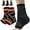 Orange - TWO PACK, variant on Recover X Ankle Sleeve - AsoIeo Ankle Brace Foot & Heel Wrap for Kids Youth, Suitable for Outdoor Activities (Black - TWO PACK, Medium (AGE 11-13))