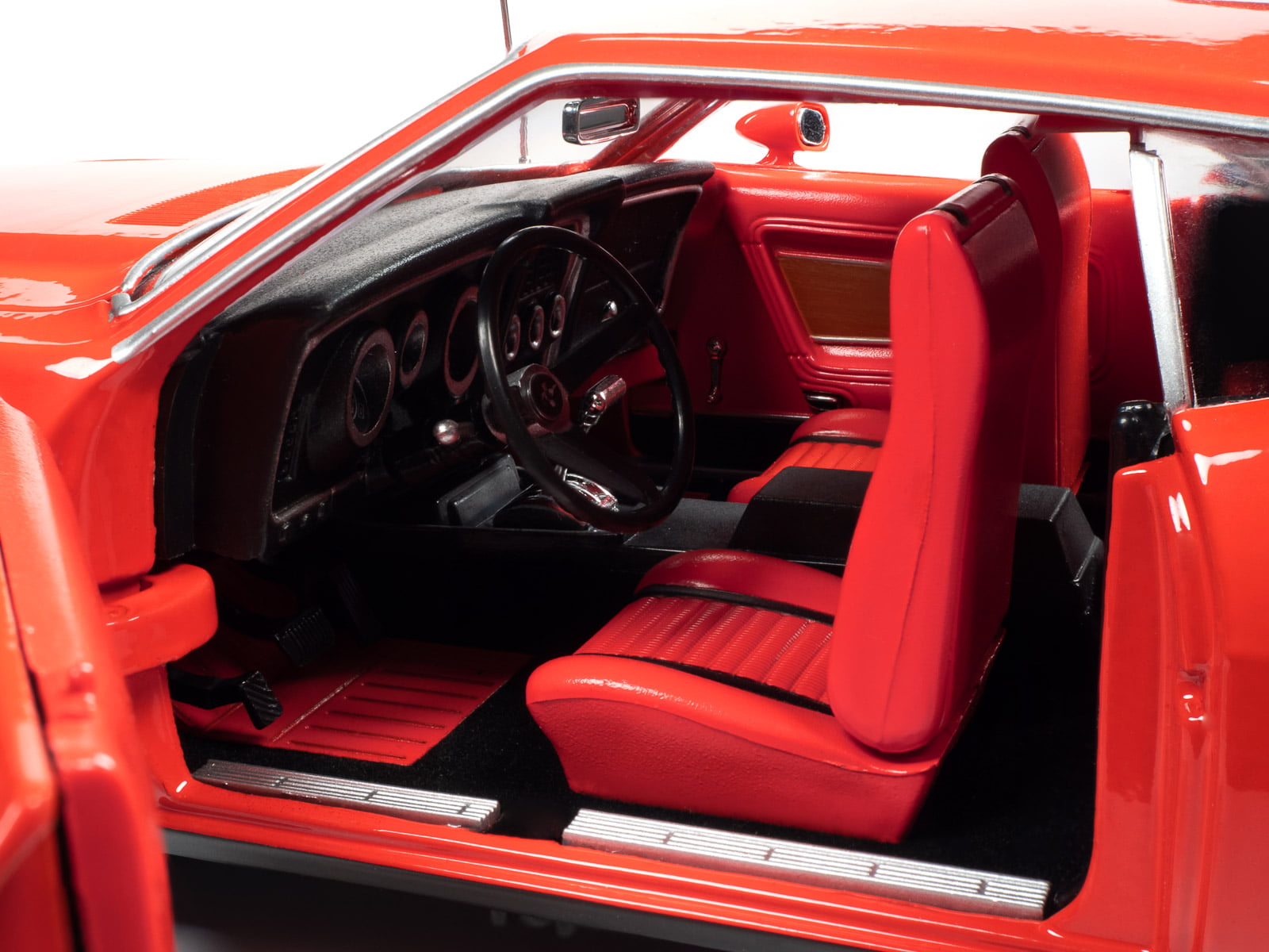1971 Ford Mustang Mach 1 Bright Red with Red Interior (James Bond 007)  