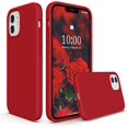 thumbnail image 1 of Silicone Case Compatible with iPhone 12 Mini Case 5.4 inch, Liquid Silicone Full Body Protective Phone Case Cover (with Microfiber Lining) for iPhone 12 Mini (2020) 5.4", red, 1 of 5
