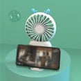 thumbnail image 4 of Naiovety El ventilador de mano compacto con base para un versátil se puede utilizar para múltiples propósitos. Velocidad del viento Electrodomésticos blanco, 4 of 6